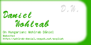 daniel wohlrab business card